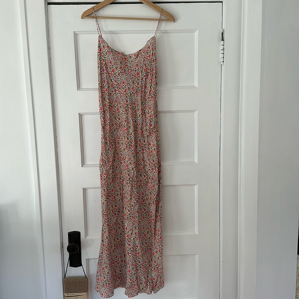 J. Crew Gwyneth cupro-blend slip dress in scattered blooms